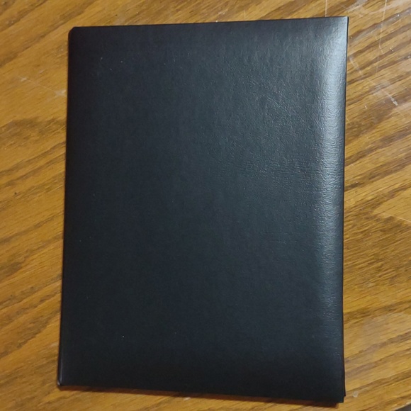 High School Diploma case book booklet cover black silver engraving 6.5"x8.5" NEW - Picture 4 of 5
